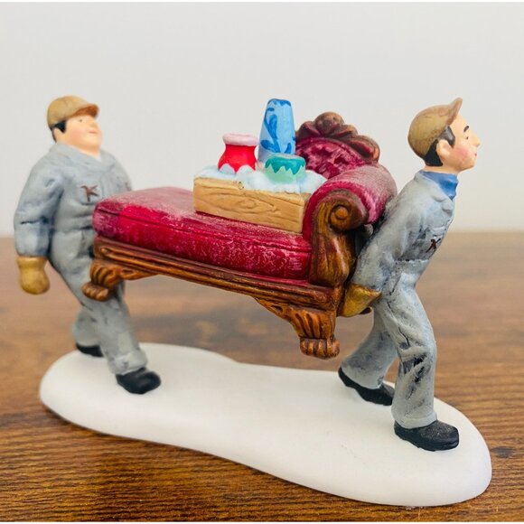 Department 56 Christmas in the City Kid Gloves Moving 59456 Moving Men - Picture 4 of 6